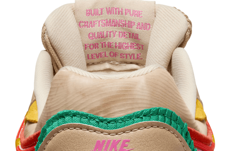 Día de Muertos nike familia air max 1 sneaker pink green beige