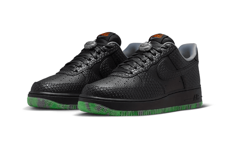 nike air force 1 low sneaker halloween black green