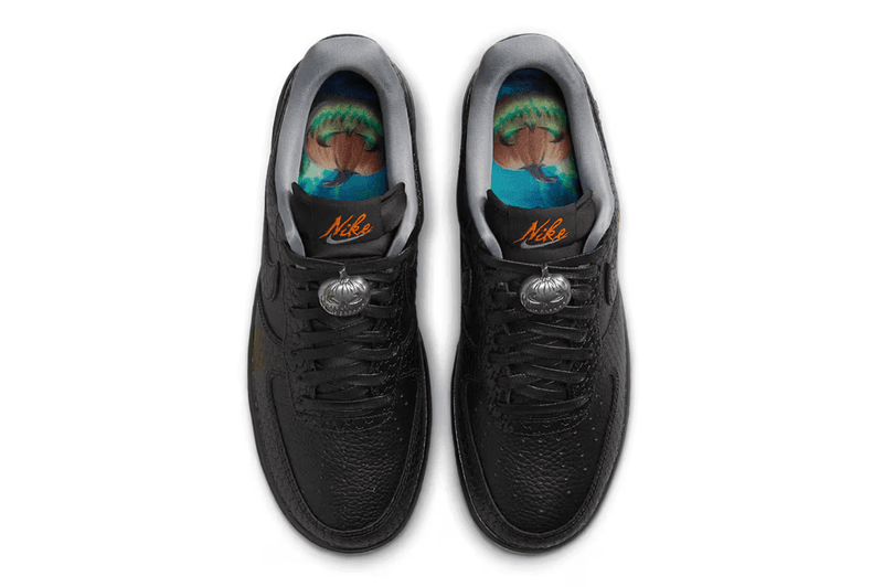 nike air force 1 low sneaker halloween black green