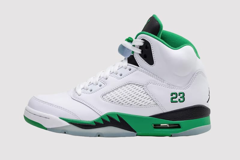Take an Official Look at the Air Jordan 5 "Lucky Green"