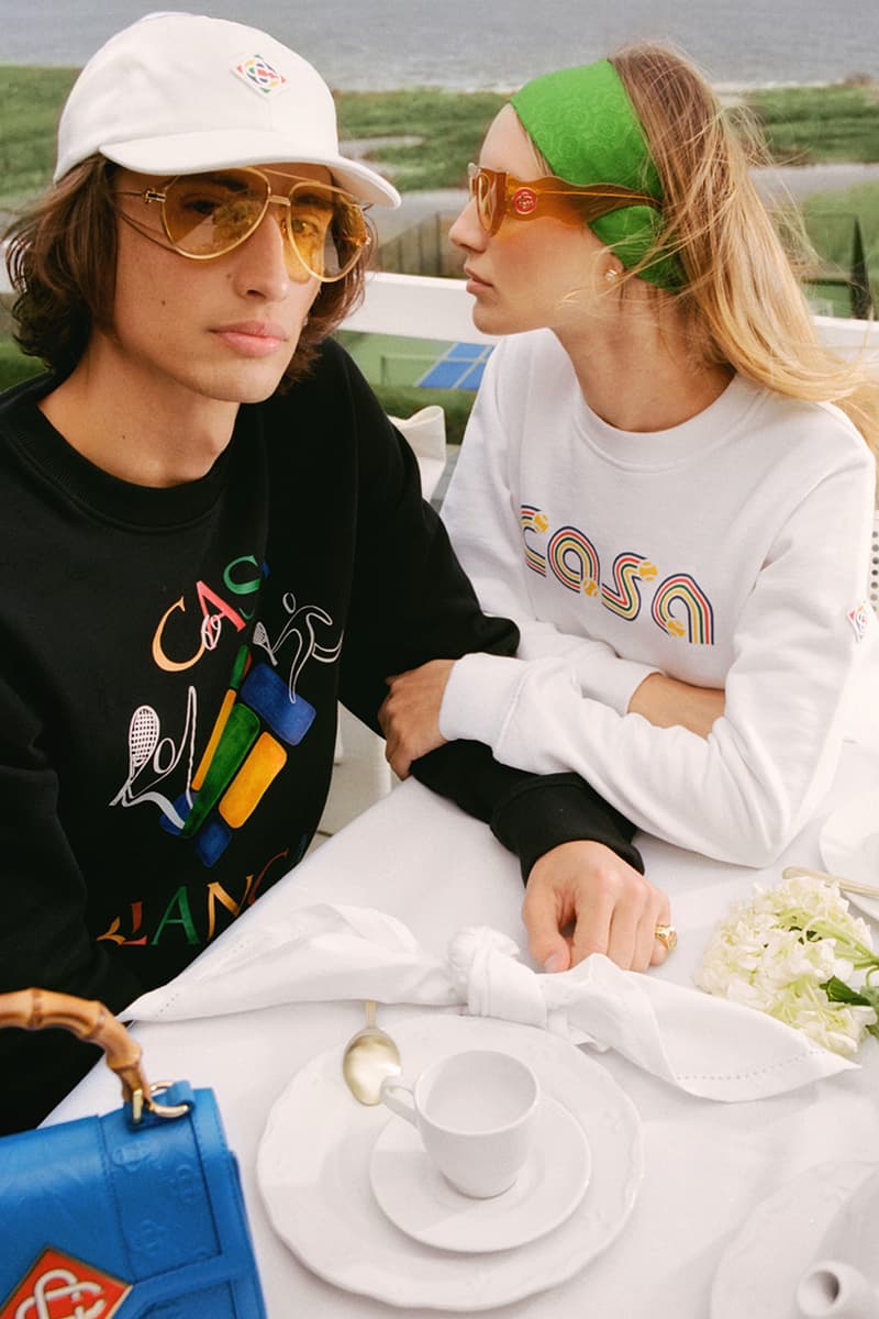 casablanca tennis racket campaign summer