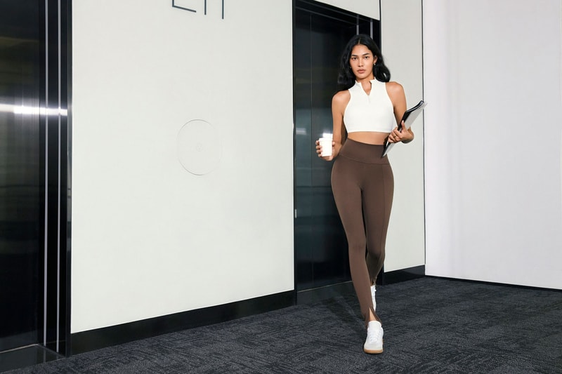glowmode werk it collection activewear business wear office fashion ready to wear workout exercise leggings skirts tops black olive green white