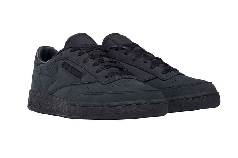 jjjjound reebok club c sneaker black trainer suede shoe