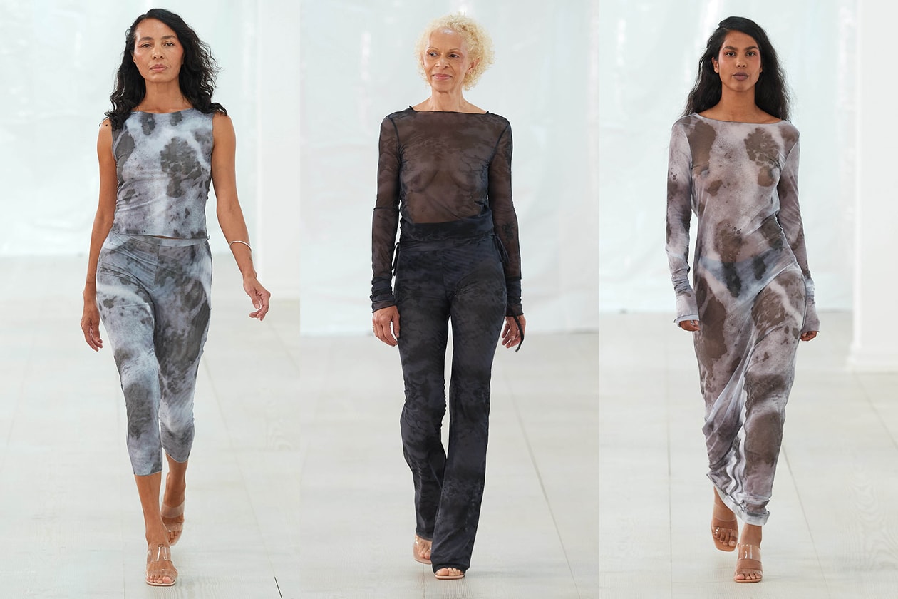Three body conscious trends from NYFW SS24: sheer fabrics, crochet and lace