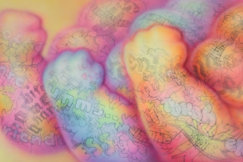 magda kirk artist bodies pink fluffy gallery paintings drawings exhibition