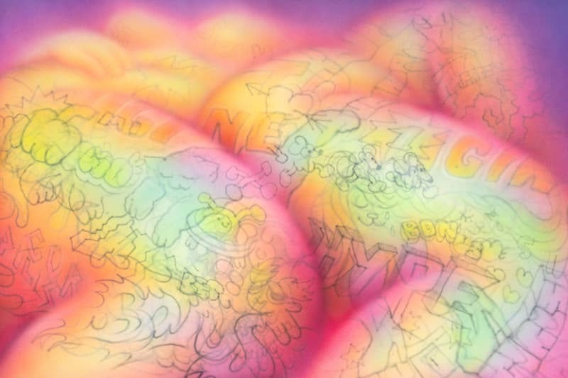 magda kirk artist bodies pink fluffy gallery paintings drawings exhibition