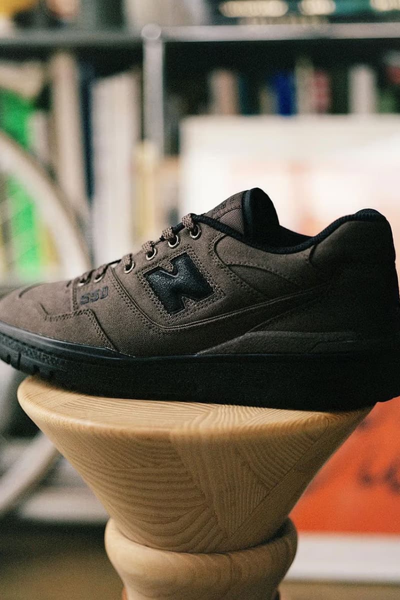 thisisneverthat south korea new balance 550 pink purple brown suede sneakers