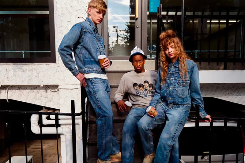 nigo human made "storm cowboy denim" series the beatles sweatshirt t-shirt jeans jackets bucket hat