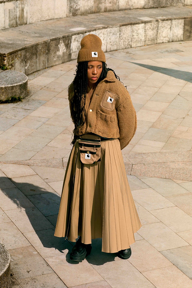 sacai carhartt wip fall winter jackets beanies hoodies coats skirts