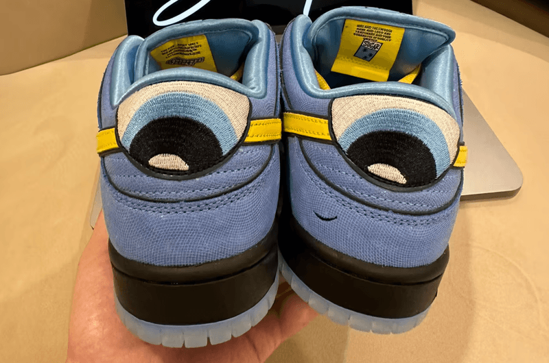 the powerpuff girls nike sb dunk sneaker blue bubbles green buttercup