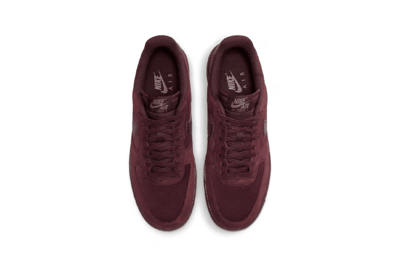 nike air force 1 low premium sneaker burgundy suede