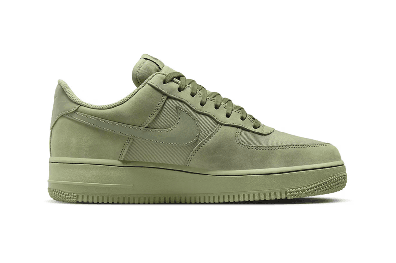 nike air force 1 low sneaker oil green suede pale 