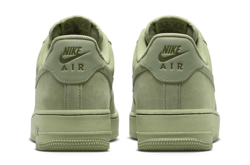 nike air force 1 low sneaker oil green suede pale 