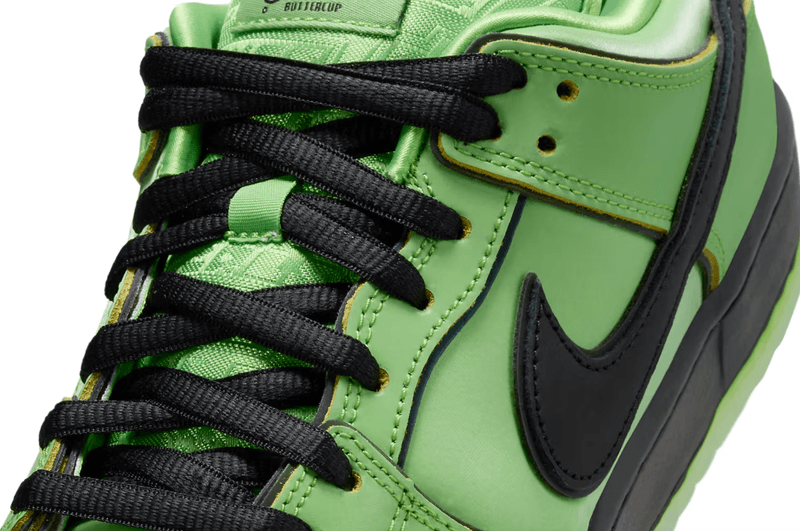 nike sb dunk powerpuff girls sneaker buttercup blossom pink green shoes bubbles blue