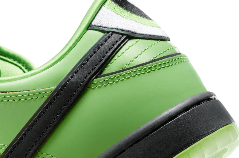 nike sb dunk powerpuff girls sneaker buttercup blossom pink green shoes bubbles blue