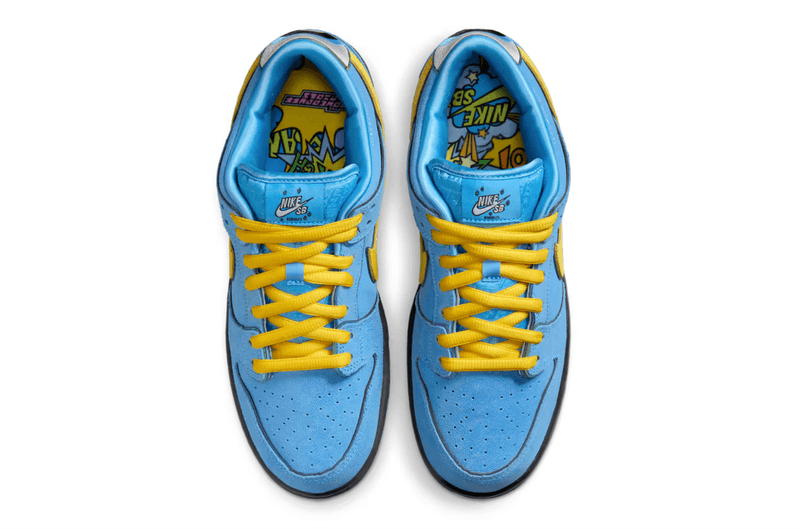 nike sb dunk powerpuff girls sneaker buttercup blossom pink green shoes bubbles blue