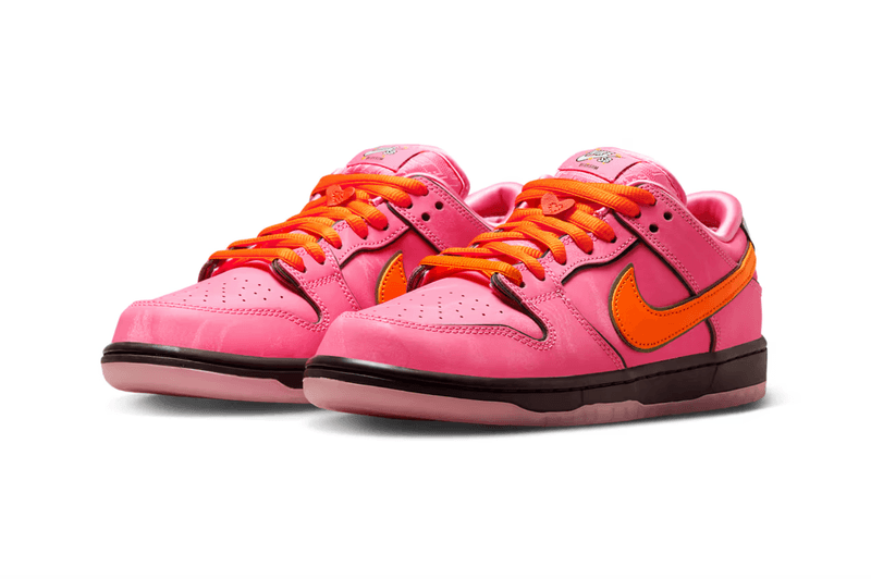 nike sb dunk powerpuff girls sneaker buttercup blossom pink green shoes bubbles blue