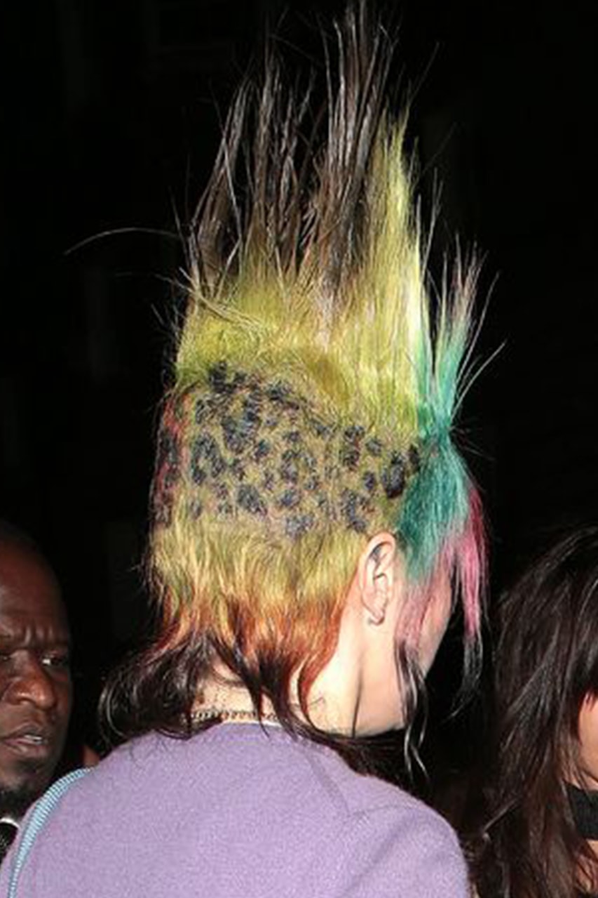 Cara Delevingne spiky rainbow mullet hairstyle hair dye trends vogue world photos instagram