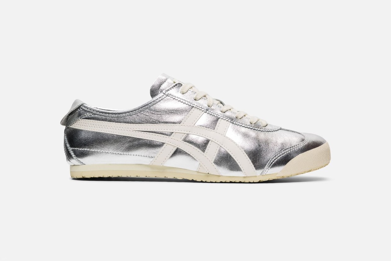 silver, footwear, shopping guide, sneakers, trends, Maguire, Cecilie Bahnsen x ASICS, Maison Margiela, Onitsuka Tiger, Bottega Veneta, New Balance, Ganni, Nike, YUME YUME