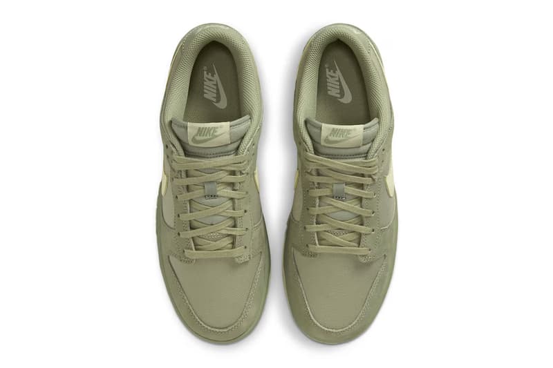 nike dunk low premium oil green burgundy crush fb8895-600 fb8895-300 release details