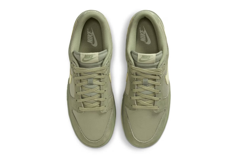 nike dunk low premium oil green burgundy crush fb8895-600 fb8895-300 release details