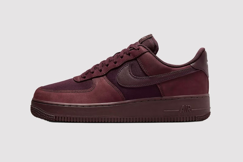 nike air force 1 low premium sneaker burgundy suede