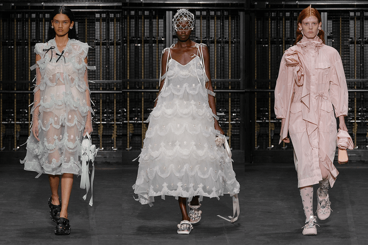 Simone Rocha SS24 Unveils a Pearl Studded Crocs Collab