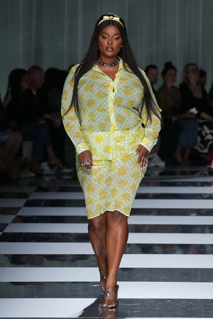 versace collection dress Printed Silk Twill Mini Shirt Dress Yellow,Pink