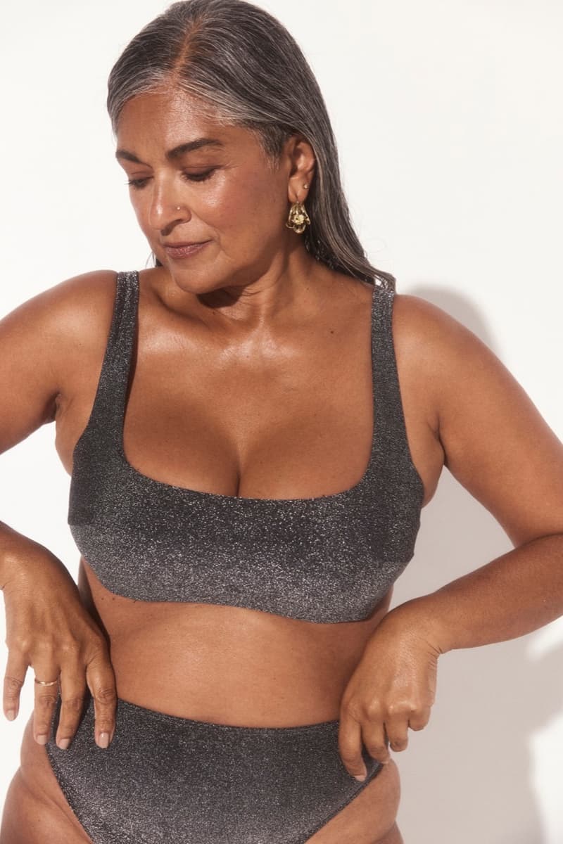 swimwear fuller bust dd bra bikini swimsuit glitter silver green grape