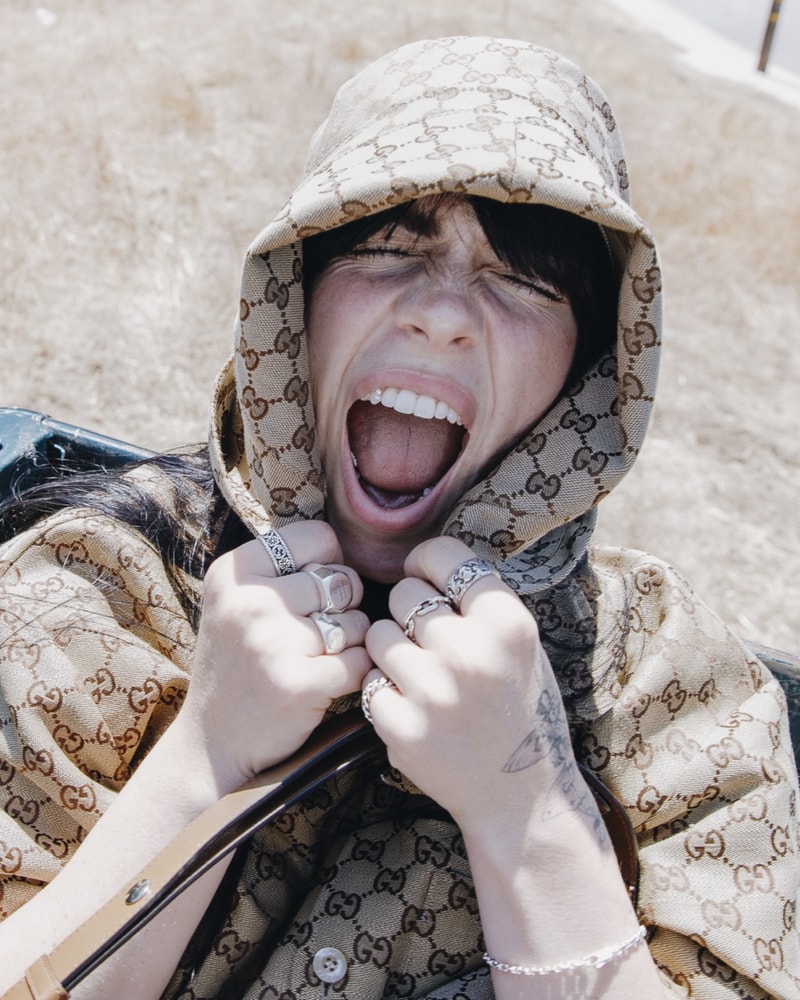 gucci billie eilish horsebit bag animal demetra fabric sustainable