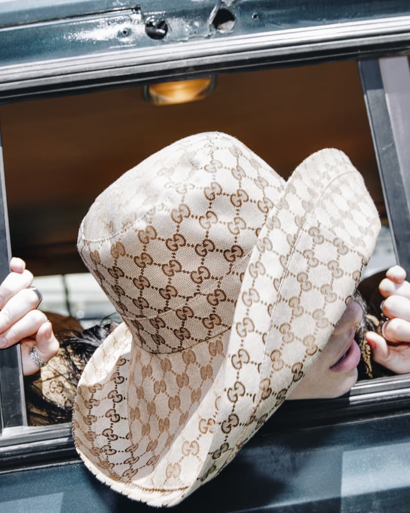 gucci billie eilish horsebit bag animal demetra fabric sustainable