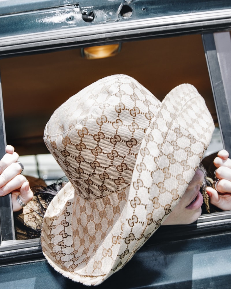 gucci billie eilish horsebit bag animal demetra fabric sustainable