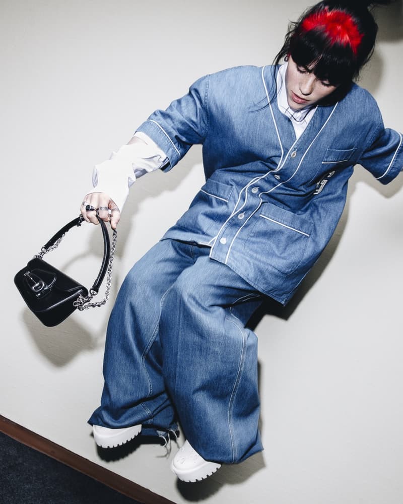 gucci billie eilish horsebit bag animal demetra fabric sustainable