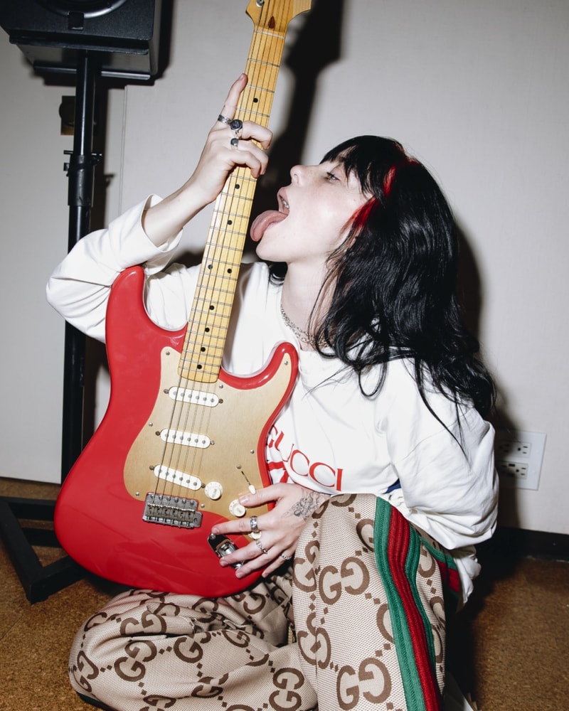 gucci billie eilish horsebit bag animal demetra fabric sustainable
