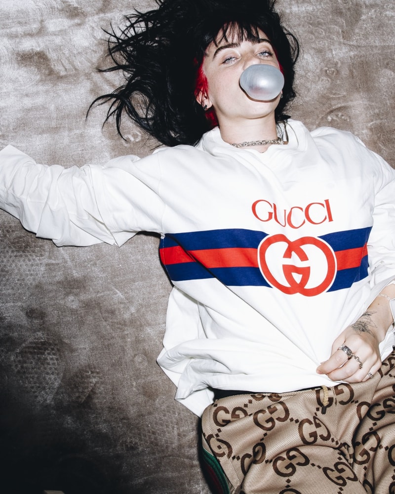 gucci billie eilish horsebit bag animal demetra fabric sustainable