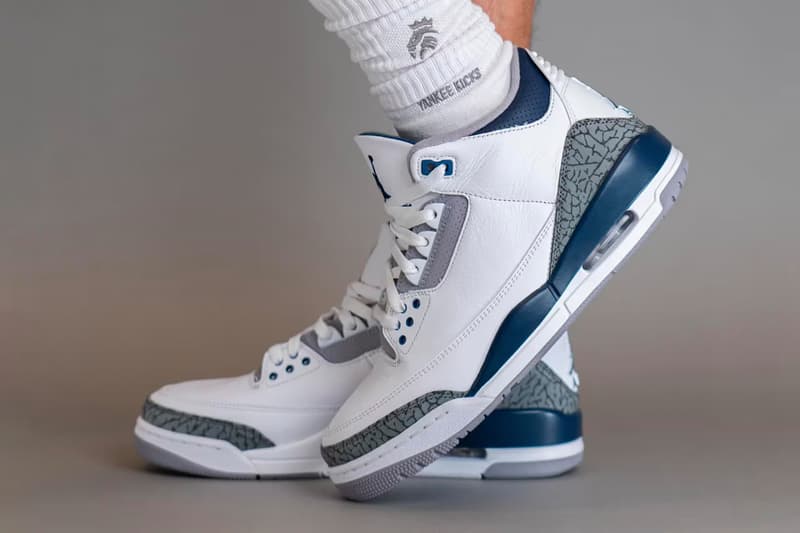 jordan brand air jordan 3 "midnight navy" sneakers footwear release information price where to buy nike SNKRS