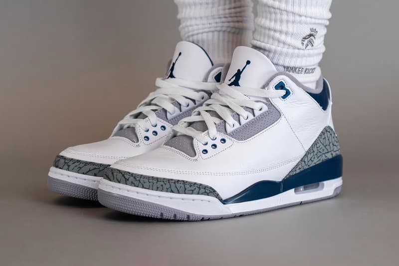 jordan brand air jordan 3 "midnight navy" sneakers footwear release information price where to buy nike SNKRS