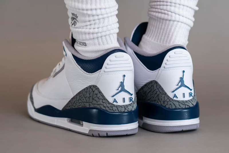jordan brand air jordan 3 "midnight navy" sneakers footwear release information price where to buy nike SNKRS