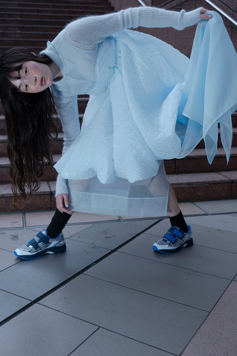 cecilie bahnsen asics sneakers pink blue white red