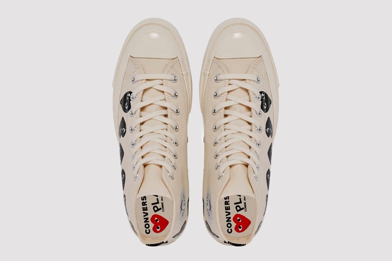 COMME des GARÇONS Play  Converse  Chuck 70 footwear collaboration sneakers release info where to buy 
