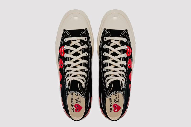 COMME des GARÇONS Play  Converse  Chuck 70 footwear collaboration sneakers release info where to buy 