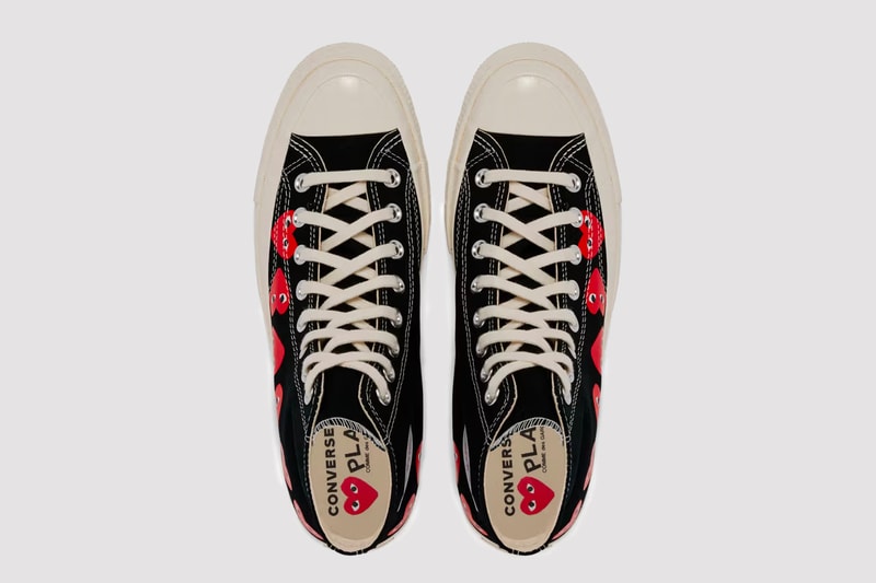 COMME des GARÇONS Play  Converse  Chuck 70 footwear collaboration sneakers release info where to buy 