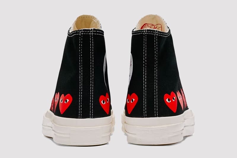 COMME des GARÇONS Play  Converse  Chuck 70 footwear collaboration sneakers release info where to buy 
