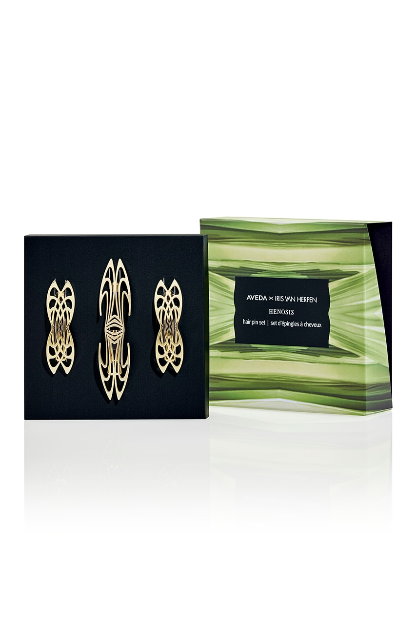 Iris van Herpen Aveda Hair Accessories Haircare Hair Pin Holiday Set Collaboration Release Price Info