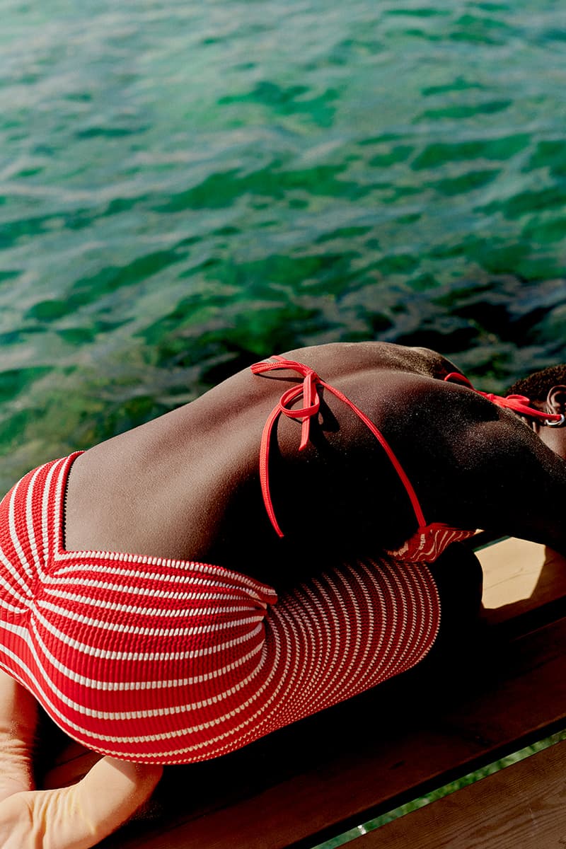 hunza g planet disco swimwear glitter lurex bikini swimsuit 