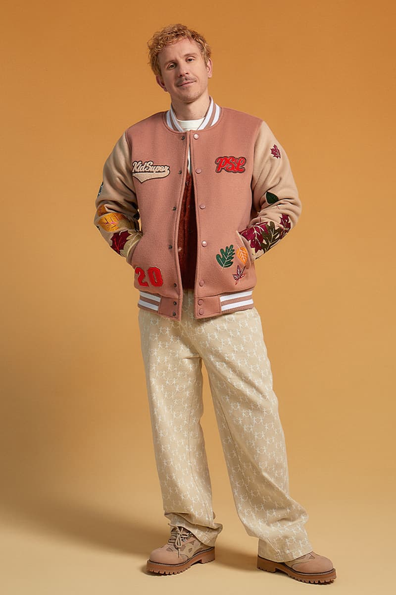 kidsuper starbucks pumpkin spice latte team psl varsity jacket outerwear price release information where to buy