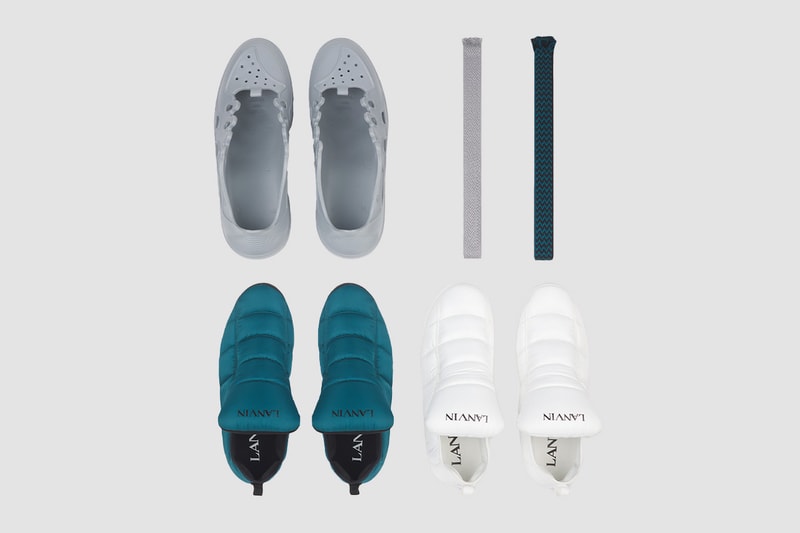 lanvin curb color block rubber sneakers release details