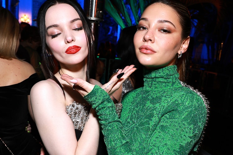 Madelyn Cline and Dove Cameron Share "One Kiss" at Paris Fashion Week