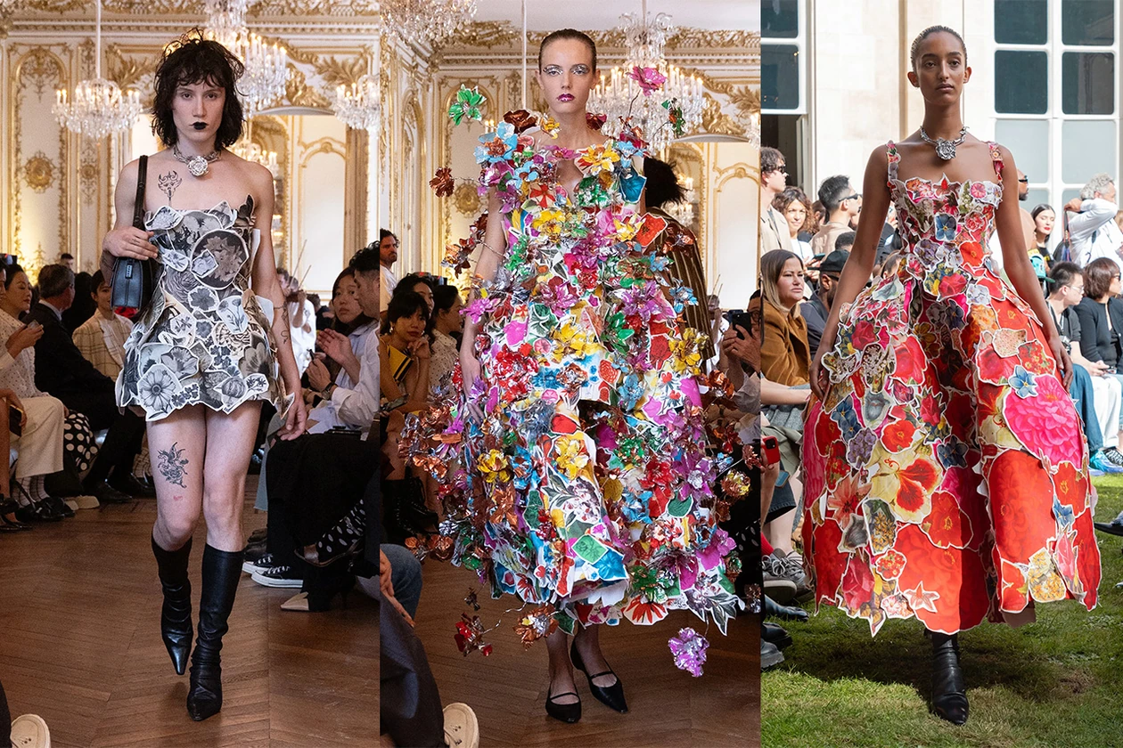 Fashion Week, Paris, London, Milan, SS24, Trends, Roses, Runways, Sandy Liang, Marni, Undercover 