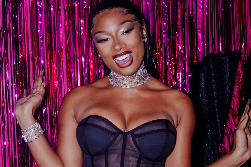 Megan Thee Stallion XXL Dark Denim Nails Just Makes Hella Sense